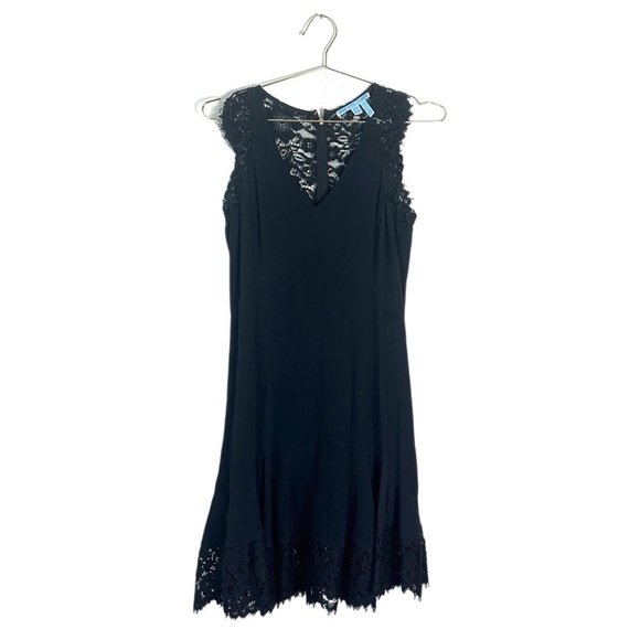 Draper James Sarah Black Lace Ruffle Dress Size 4 MSRP $295 - Picture 4 of 7